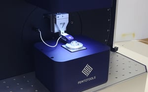 FT-MTA03 micromechanical tester configured for side analysis.